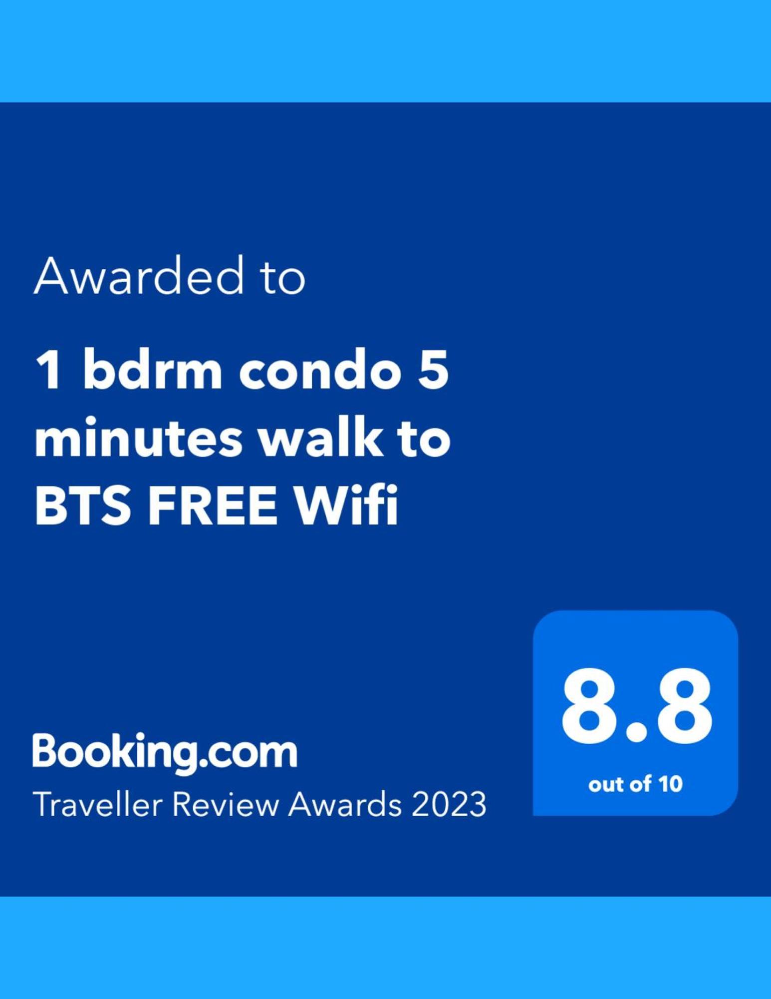 1Br Condo 5 Min To Bts 1000Mbps Fiber Wi-Fi Bangkok Exterior photo